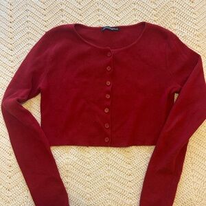 Brandy Melville Red Cardigan